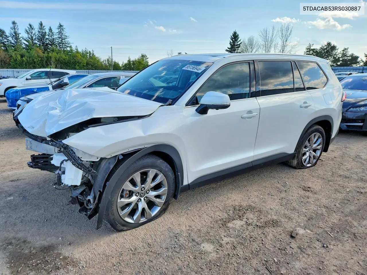 TOYOTA GRAND HIGHLANDER 2024, VIN 5TDACAB53RS030887