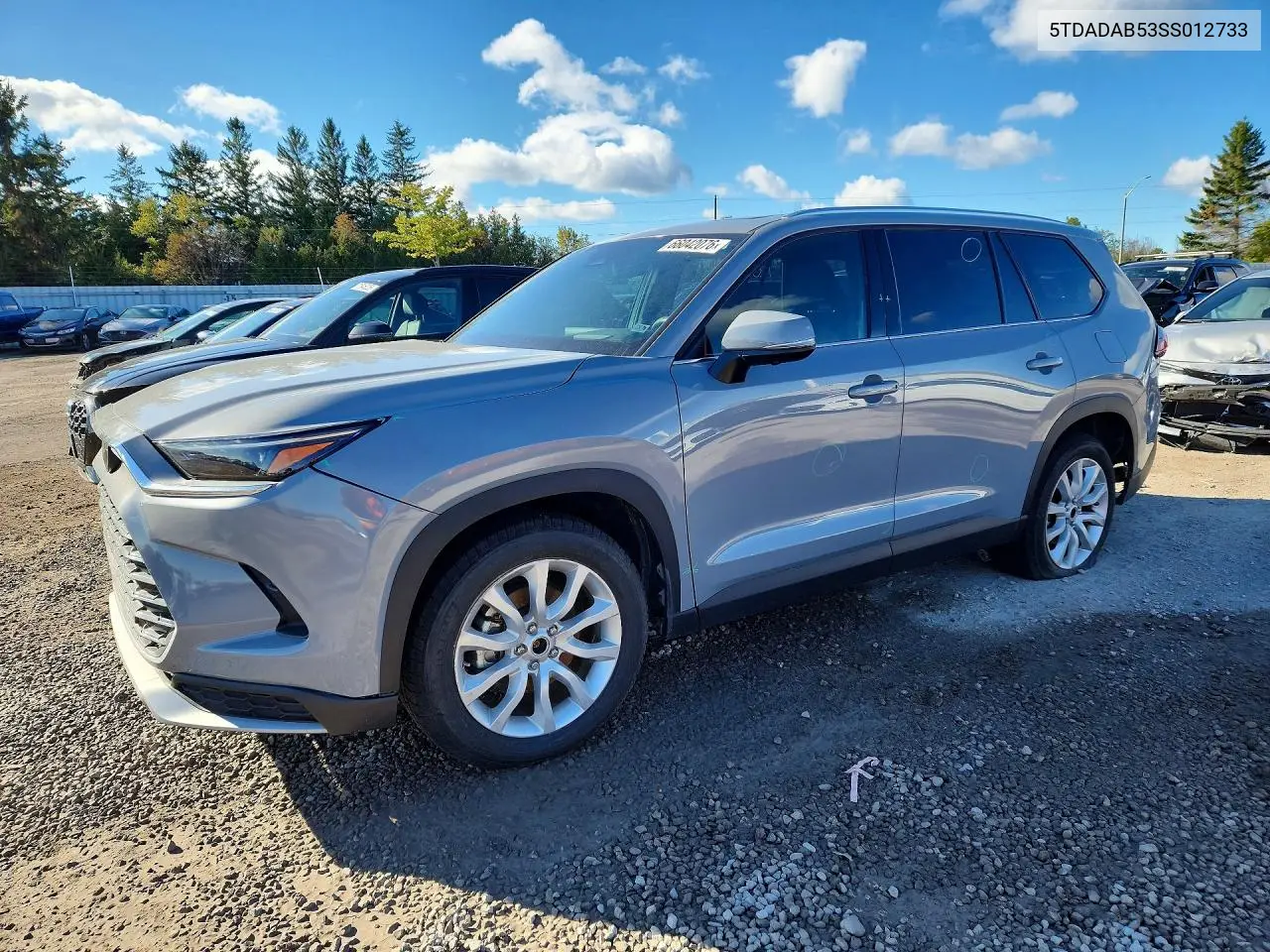 TOYOTA GRAND HIGHLANDER 2025, VIN 5TDADAB53SS012733