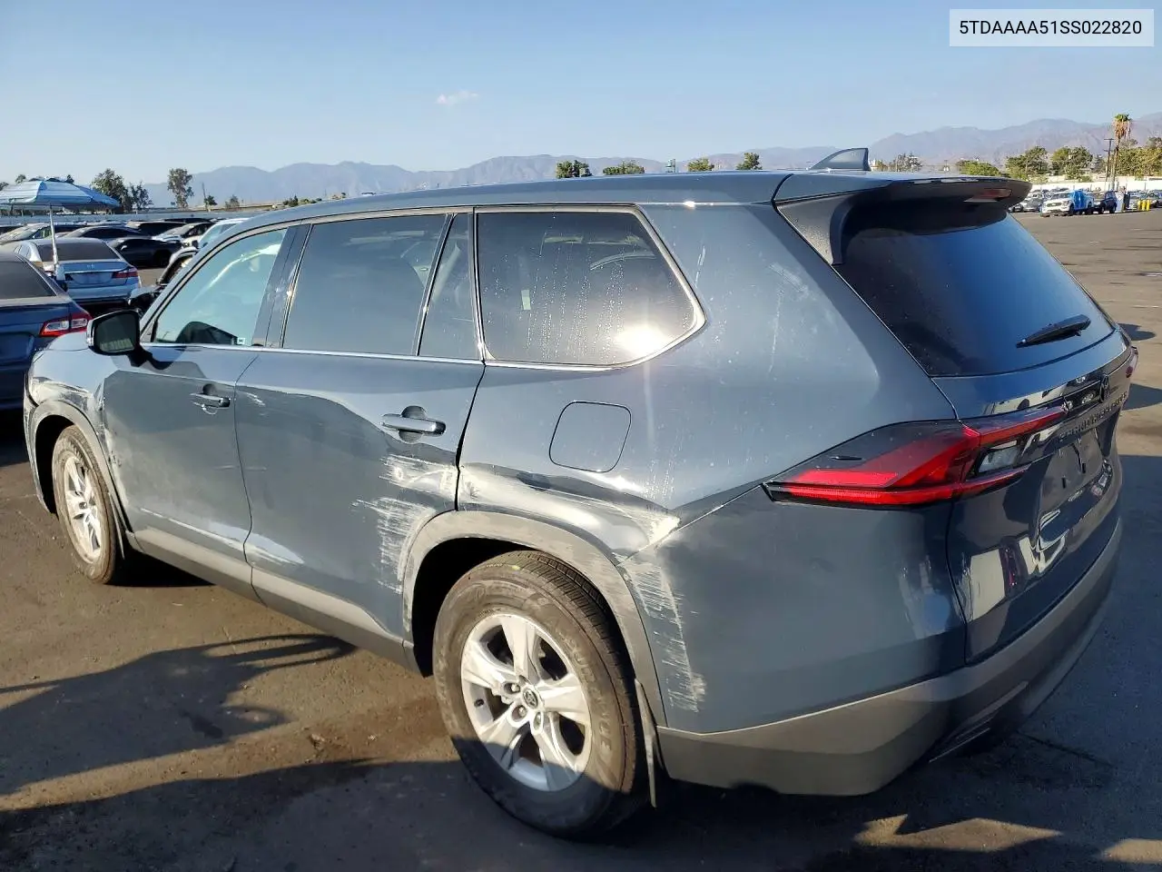 2025 TOYOTA GRAND HIGHLANDER VIN 5TDAAAA51SS022820 — фото 2
