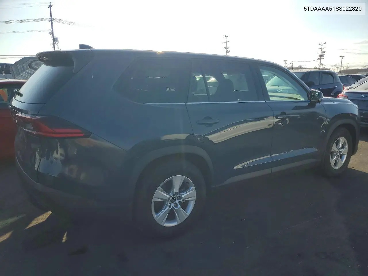 2025 TOYOTA GRAND HIGHLANDER VIN 5TDAAAA51SS022820 — фото 3