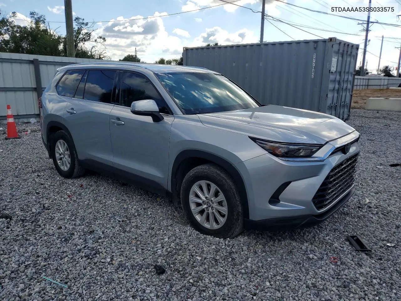 2025 TOYOTA GRAND HIGHLANDER VIN 5TDAAAA53SS033575 — фото 4