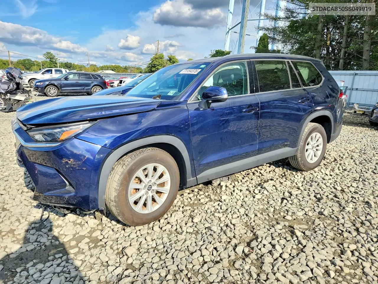 TOYOTA GRAND HIGHLANDER 2025, VIN 5TDACAB50SS049919