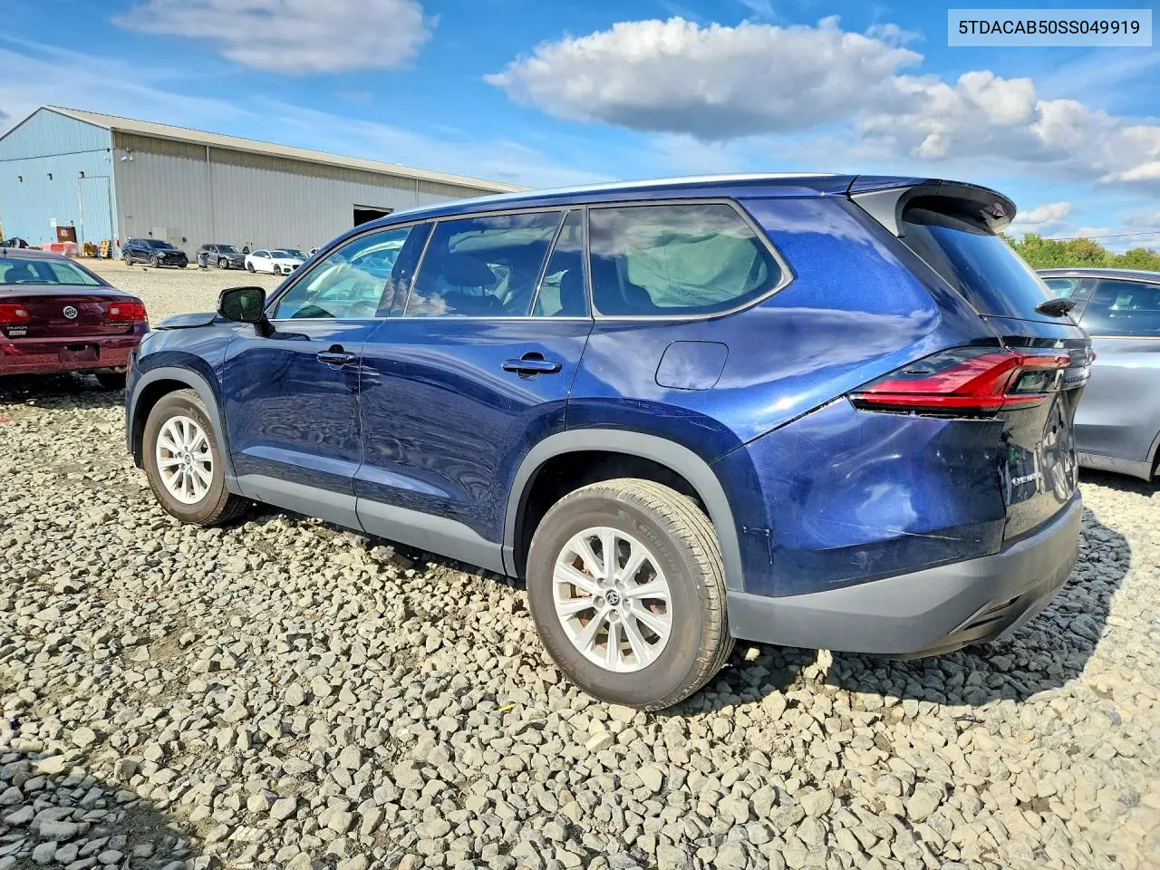 2025 TOYOTA GRAND HIGHLANDER VIN 5TDACAB50SS049919 — фото 2