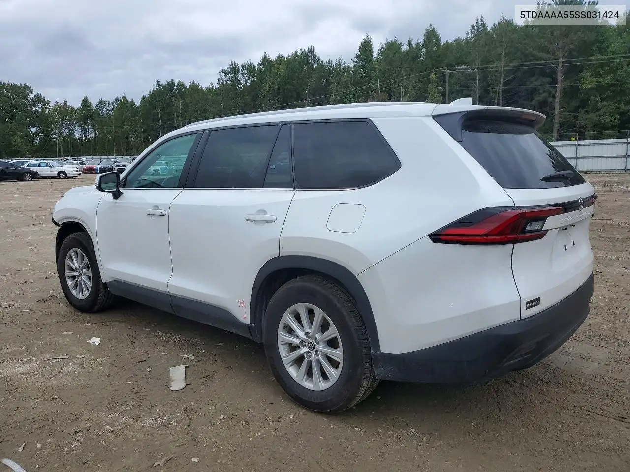 2025 TOYOTA GRAND HIGHLANDER VIN 5TDAAAA55SS031424 — фото 2