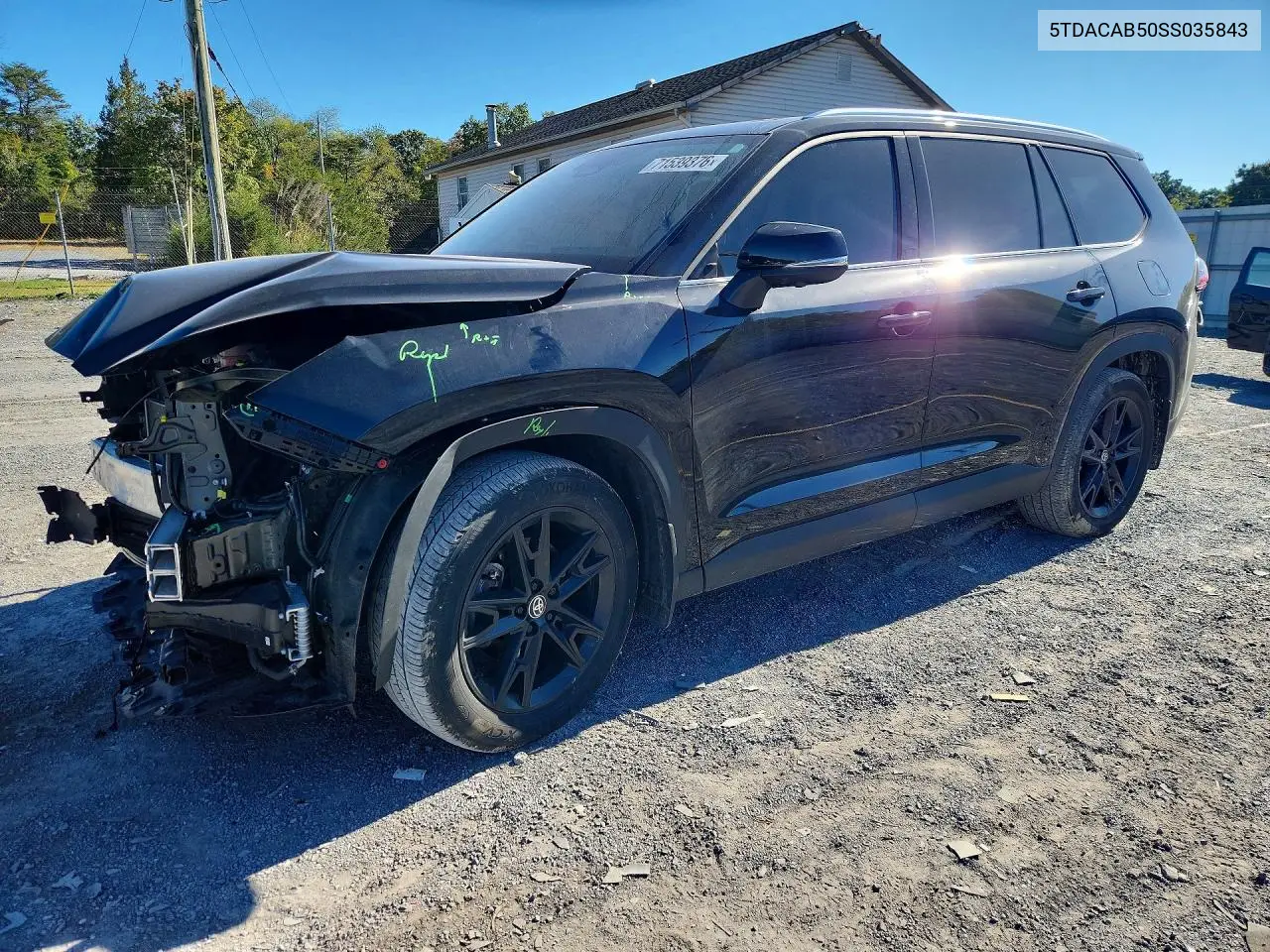 TOYOTA GRAND HIGHLANDER 2025, VIN 5TDACAB50SS035843