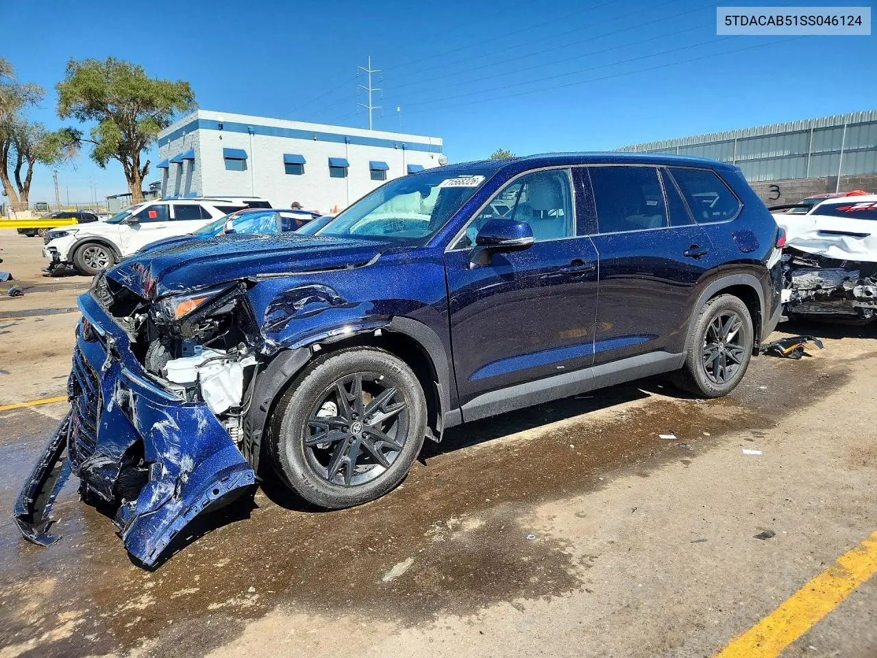 TOYOTA GRAND HIGHLANDER 2025, VIN 5TDACAB51SS046124