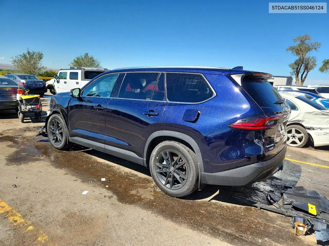 2025 TOYOTA GRAND HIGHLANDER VIN 5TDACAB51SS046124 — фото 2