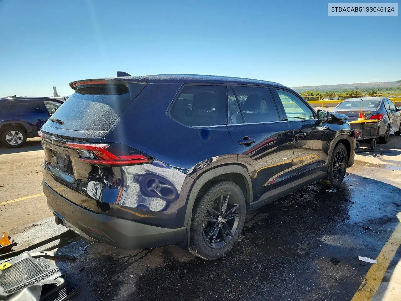 2025 TOYOTA GRAND HIGHLANDER VIN 5TDACAB51SS046124 — фото 3