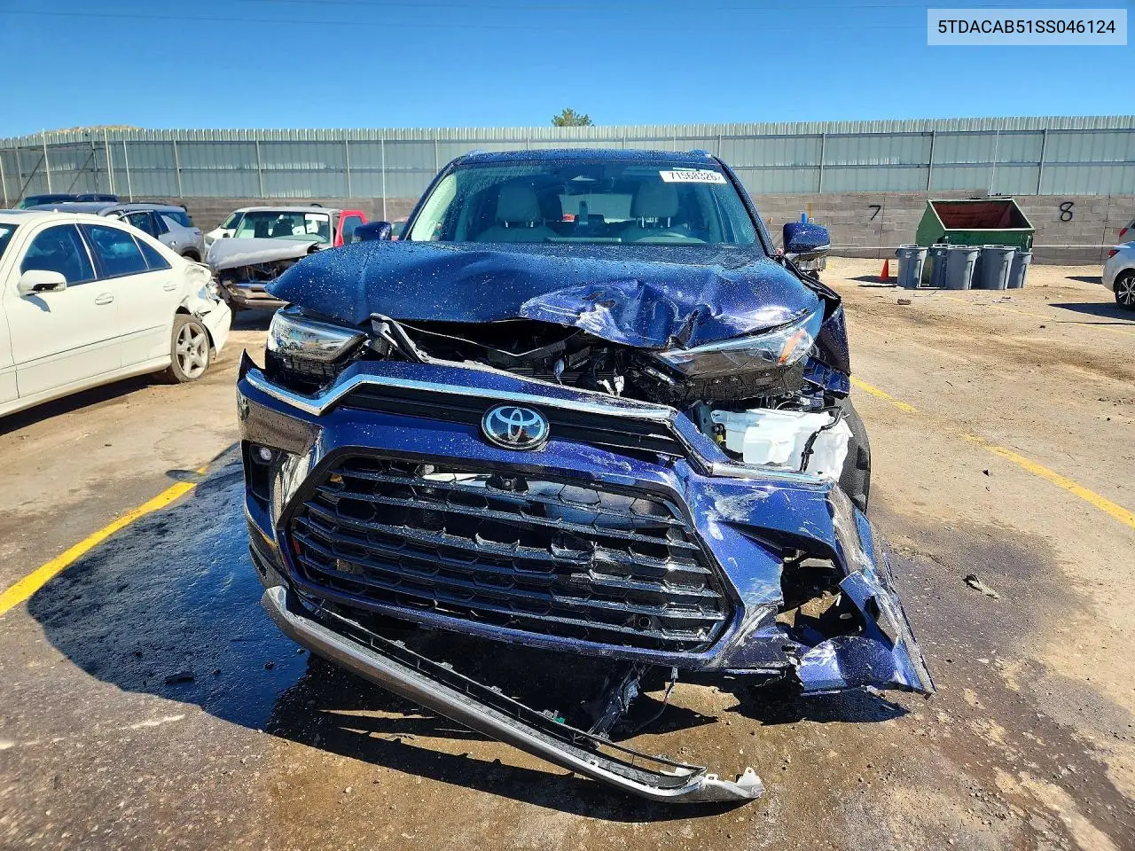 2025 TOYOTA GRAND HIGHLANDER VIN 5TDACAB51SS046124 — фото 5
