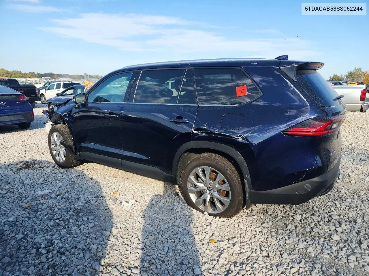2025 TOYOTA GRAND HIGHLANDER VIN 5TDACAB53SS062244 — фото 2