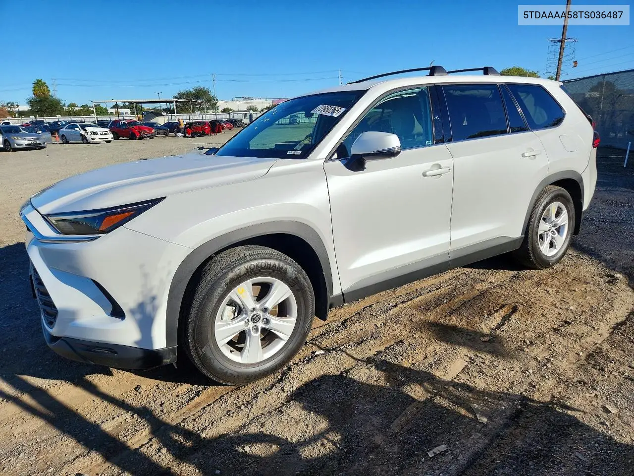 TOYOTA GRAND HIGHLANDER 2026, VIN 5TDAAAA58TS036487