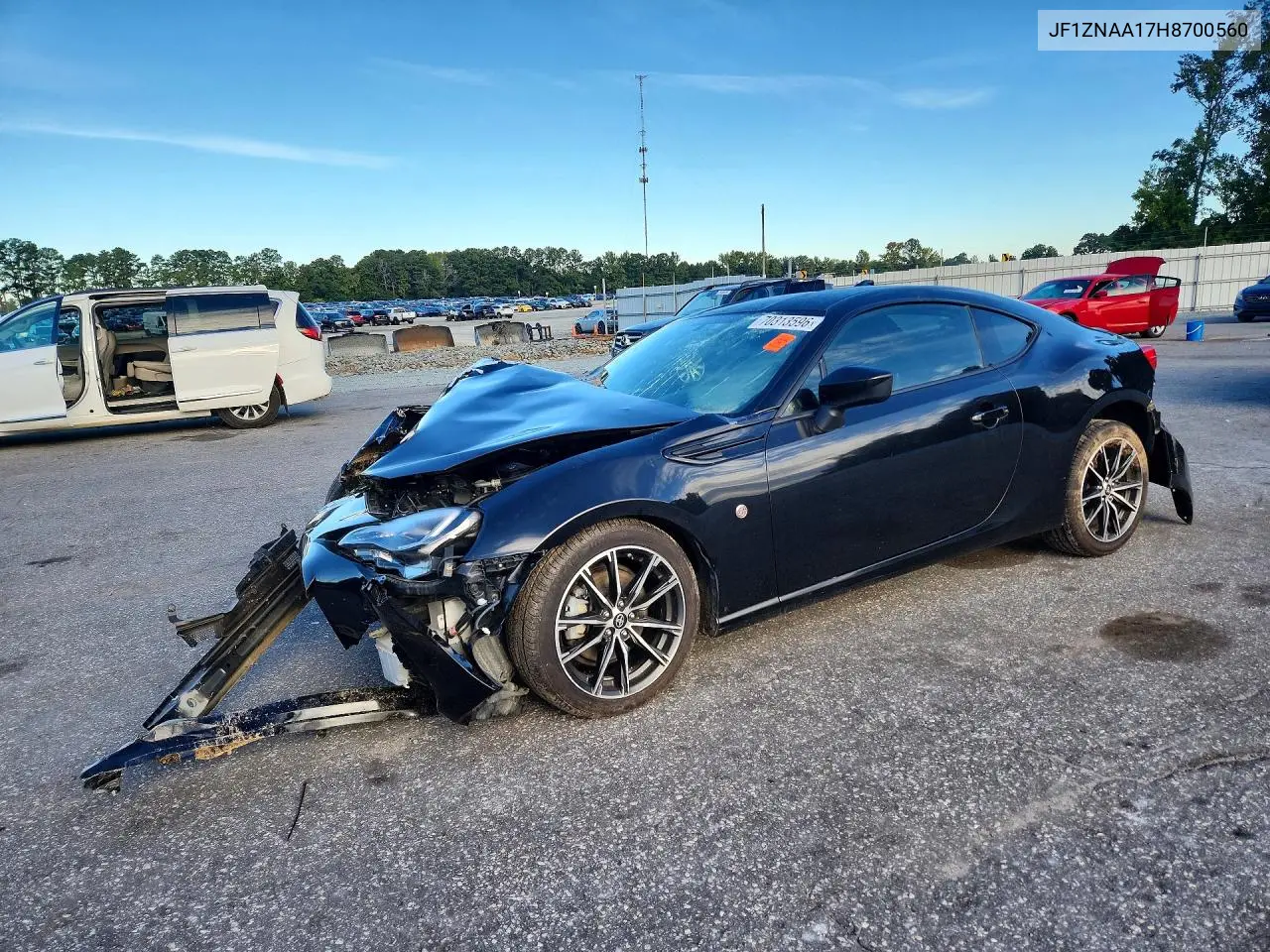 2017 TOYOTA GT86 VIN JF1ZNAA17H8700560 — фото 2