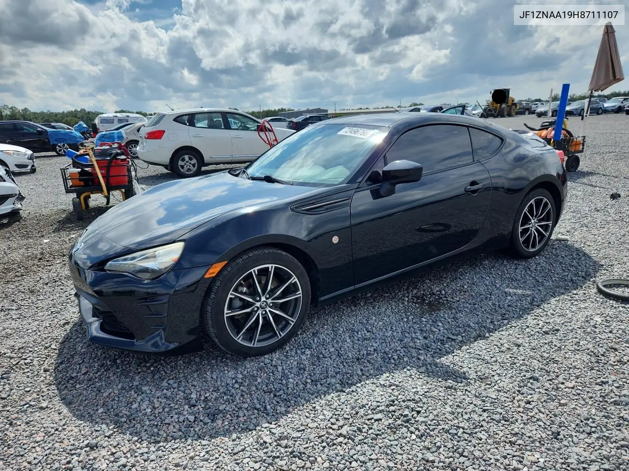 TOYOTA GT86 2017, VIN JF1ZNAA19H8711107