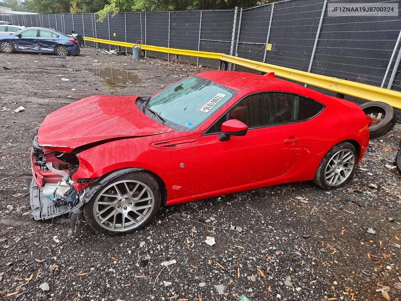TOYOTA GT86 2018, VIN JF1ZNAA19J8700324