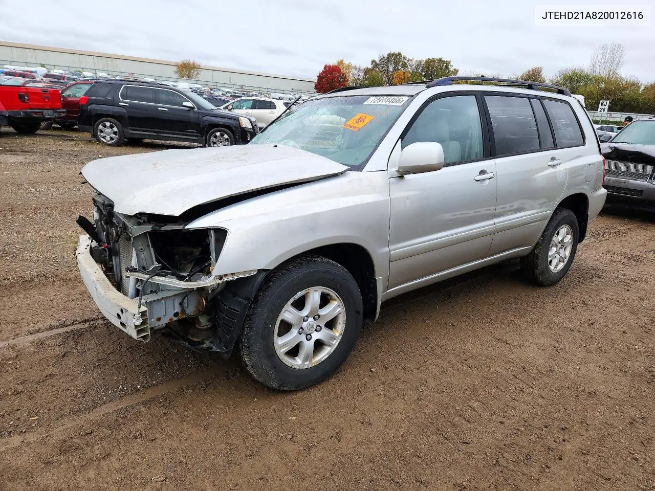 TOYOTA HIGHLANDER 2002, VIN JTEHD21A820012616