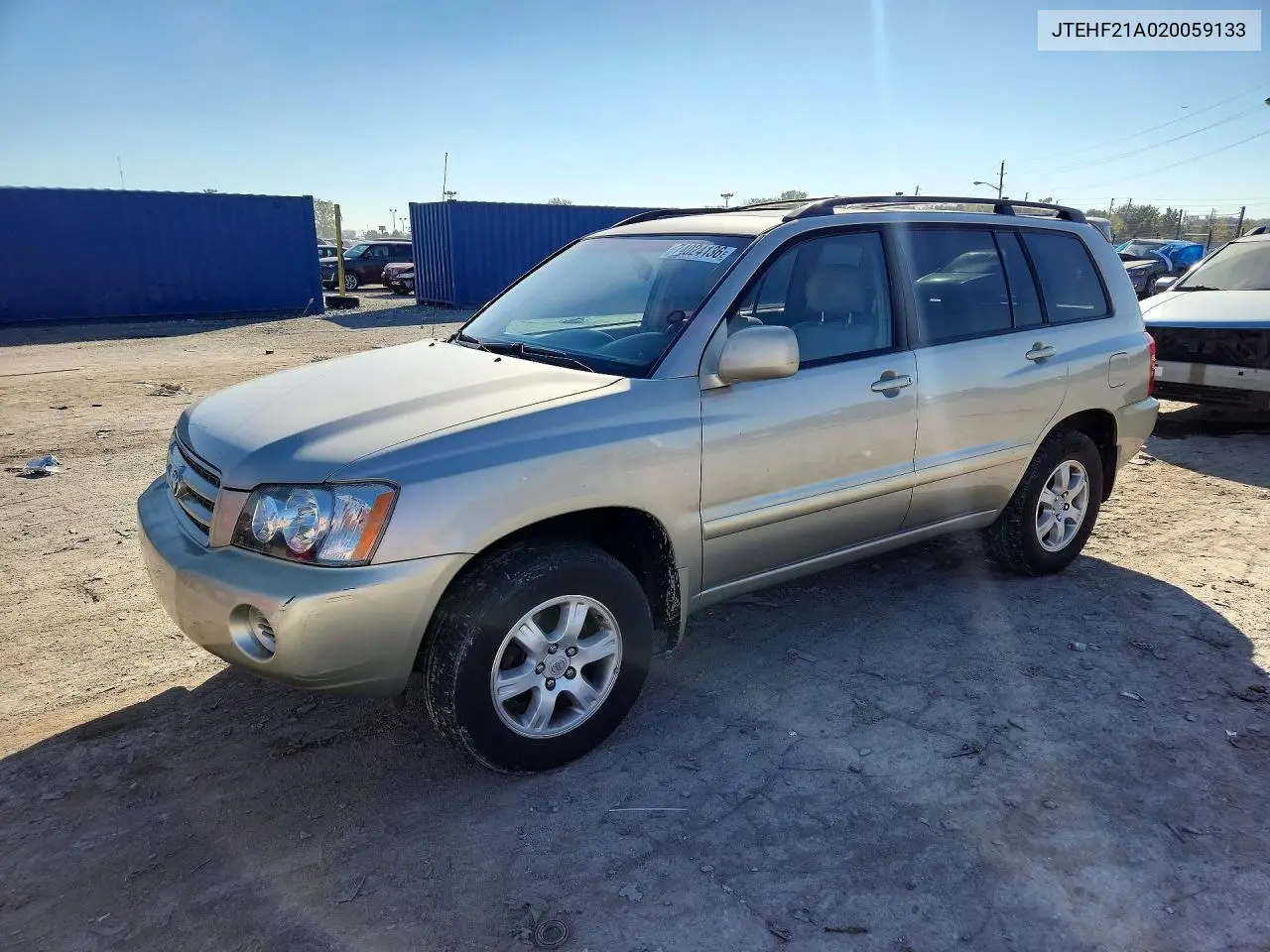 TOYOTA HIGHLANDER 2002, VIN JTEHF21A020059133