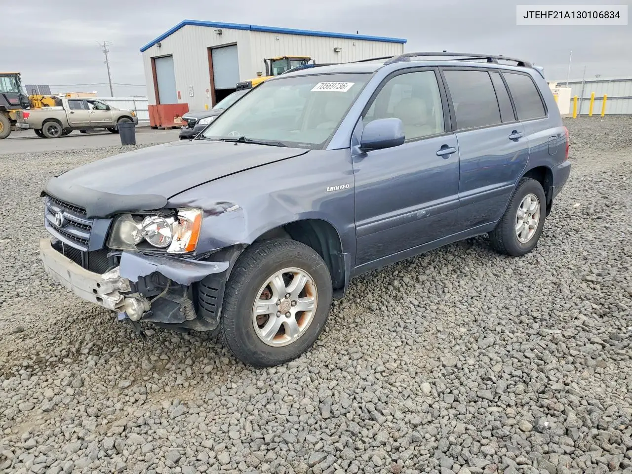 TOYOTA HIGHLANDER 2003, VIN JTEHF21A130106834