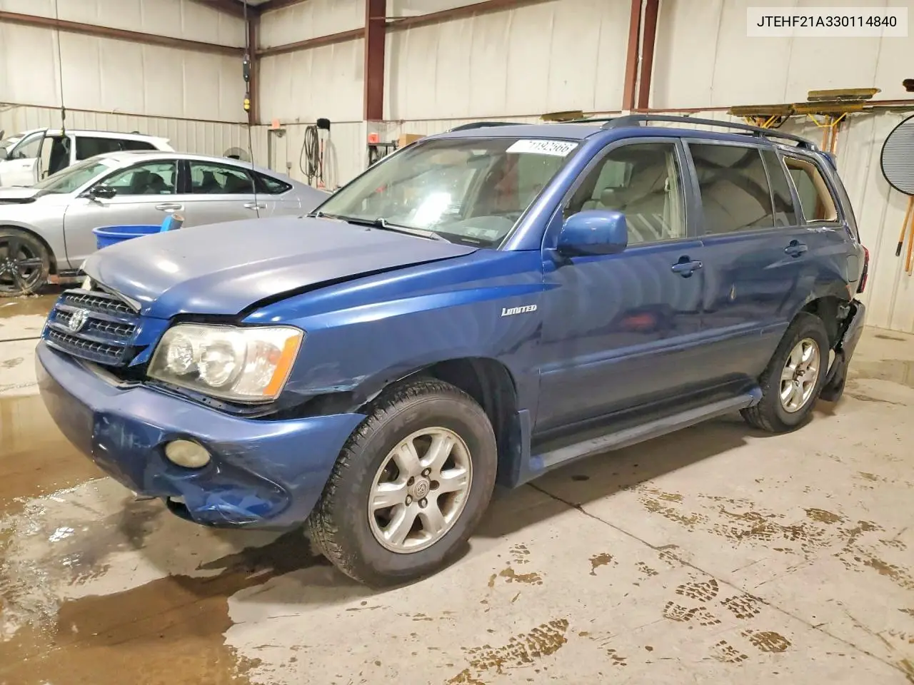TOYOTA HIGHLANDER 2003, VIN JTEHF21A330114840