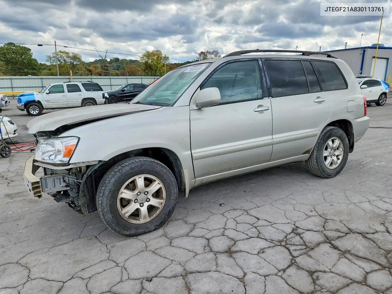 TOYOTA HIGHLANDER 2003, VIN JTEGF21A830113761