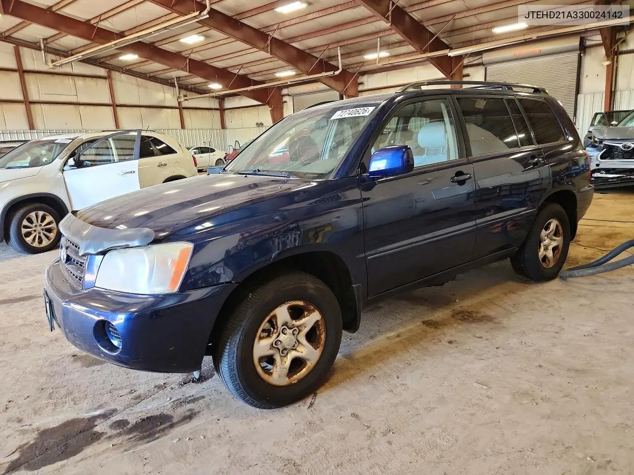 TOYOTA HIGHLANDER 2003, VIN JTEHD21A330024142