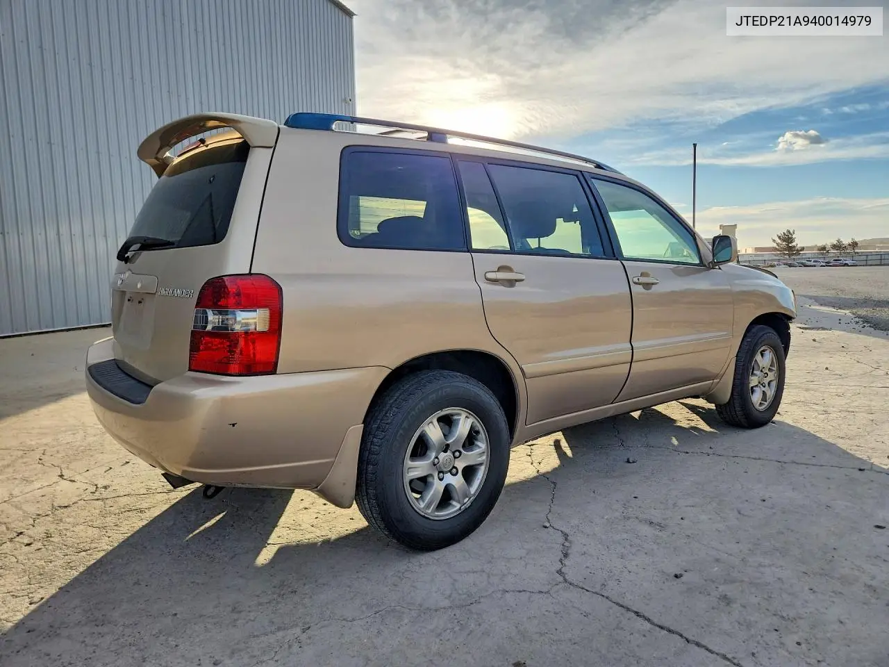 2004 TOYOTA HIGHLANDER VIN JTEDP21A940014979 — фото 3