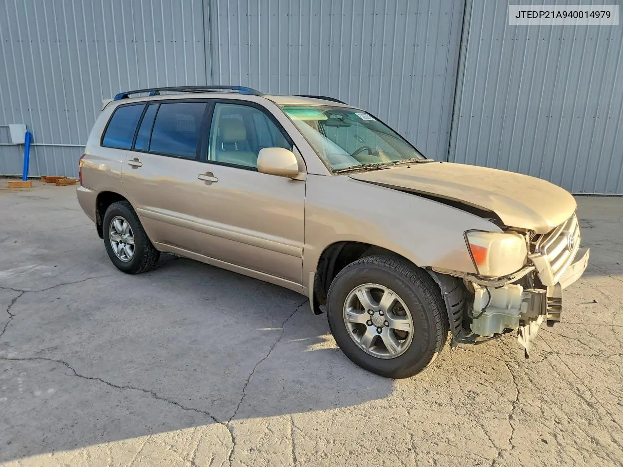 2004 TOYOTA HIGHLANDER VIN JTEDP21A940014979 — фото 4
