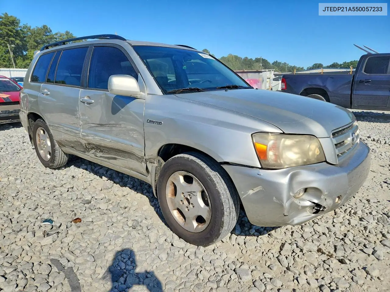 2005 TOYOTA HIGHLANDER VIN JTEDP21A550057233 — фото 4