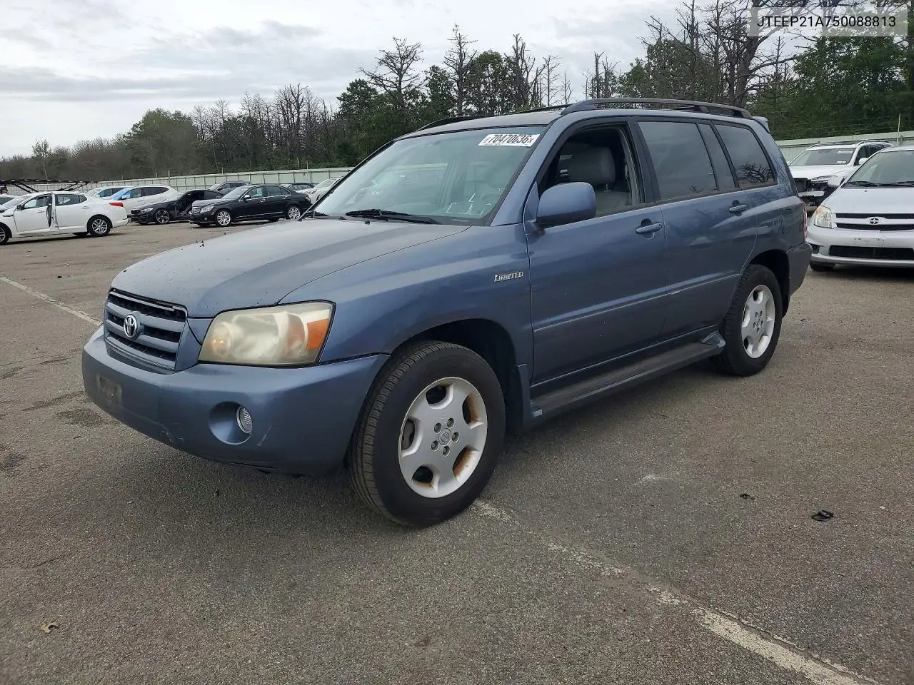 TOYOTA HIGHLANDER 2005, VIN JTEEP21A750088813