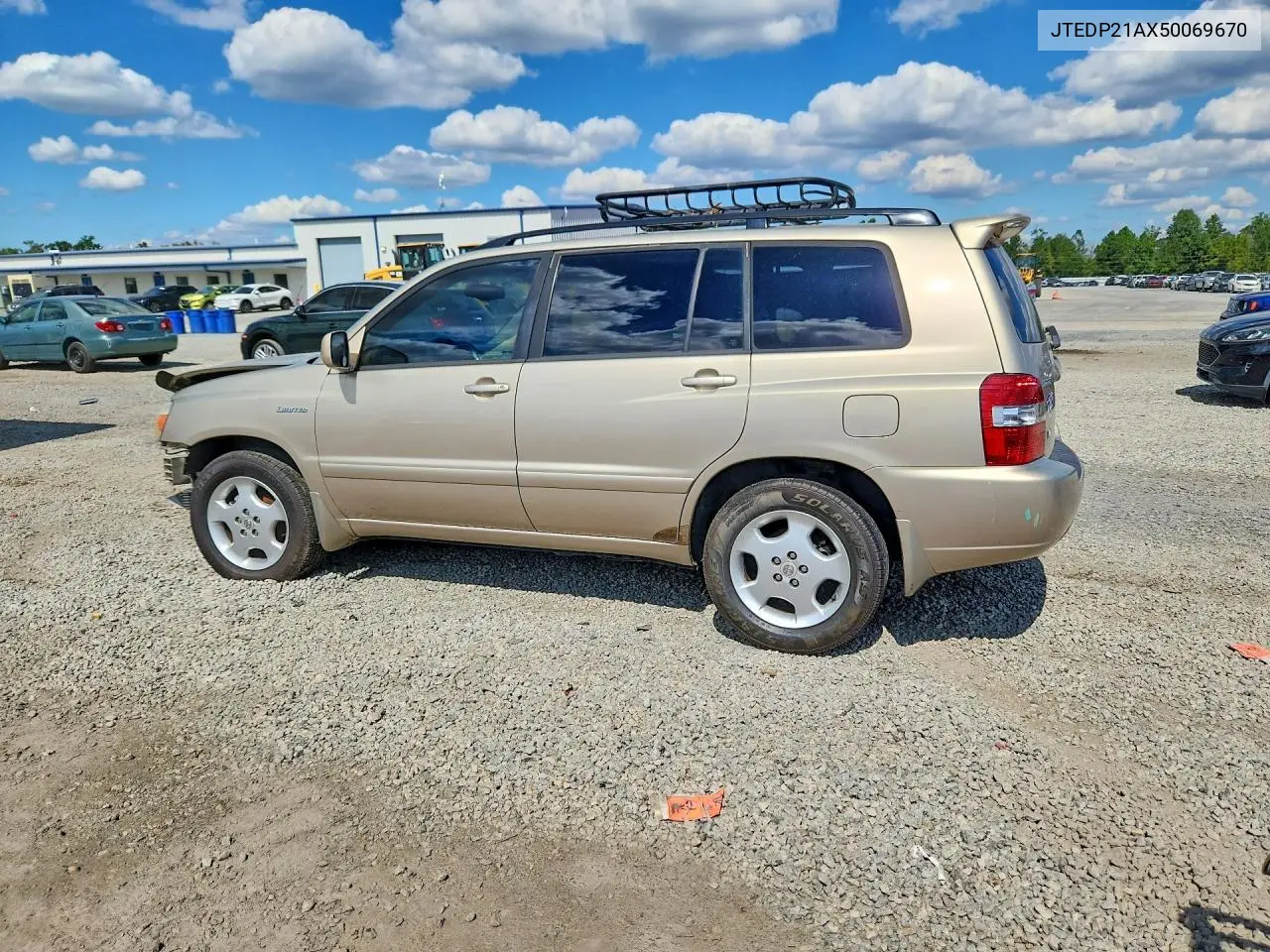 2005 TOYOTA HIGHLANDER VIN JTEDP21AX50069670 — фото 3