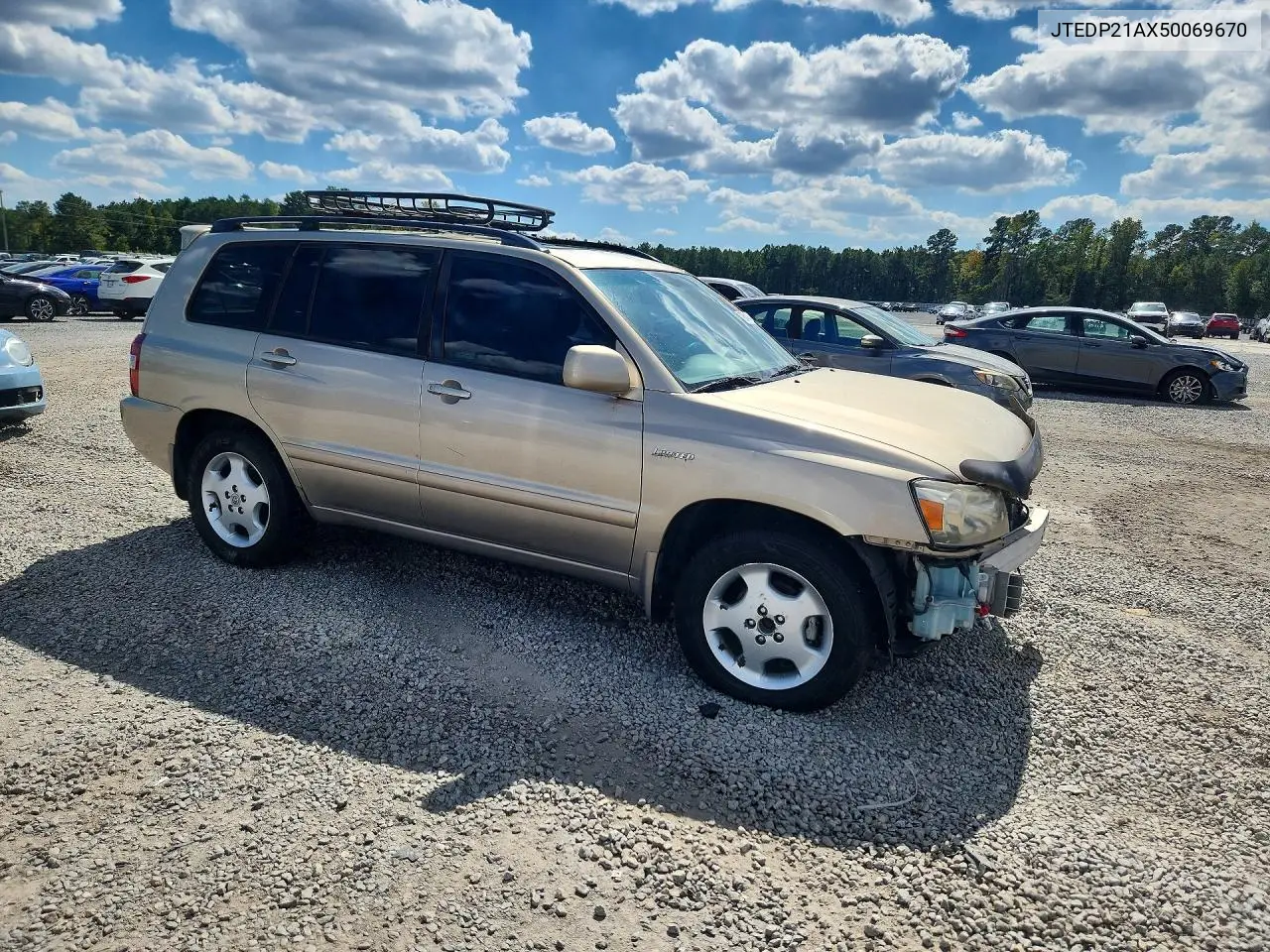 2005 TOYOTA HIGHLANDER VIN JTEDP21AX50069670 — фото 4