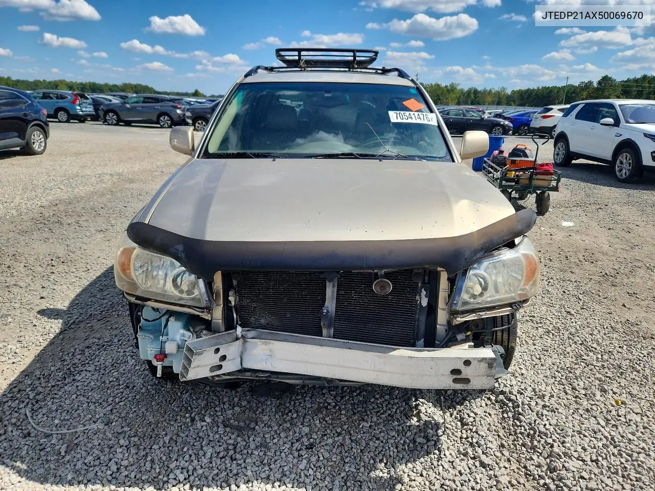 2005 TOYOTA HIGHLANDER VIN JTEDP21AX50069670 — фото 5