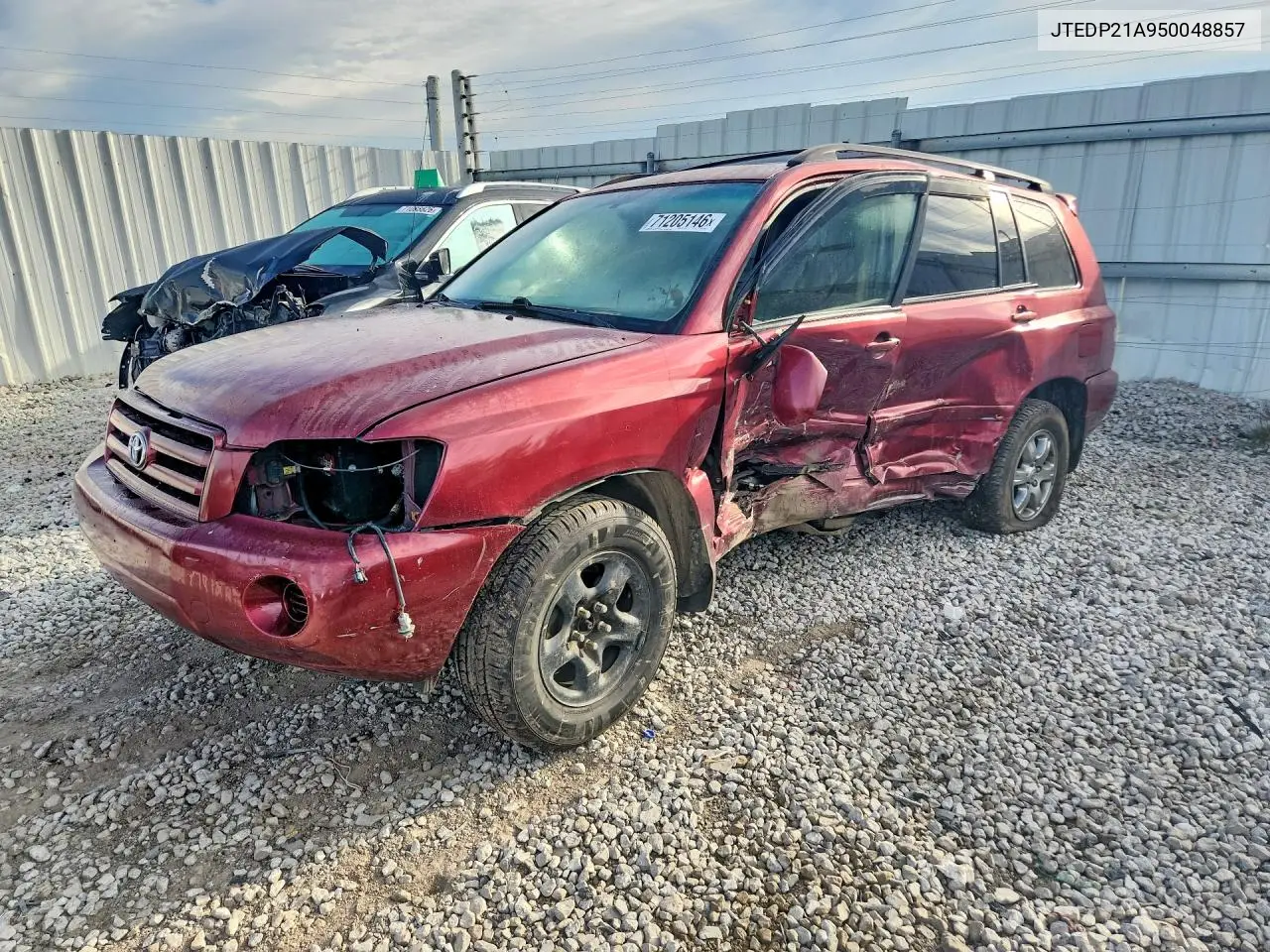 TOYOTA HIGHLANDER 2005, VIN JTEDP21A950048857