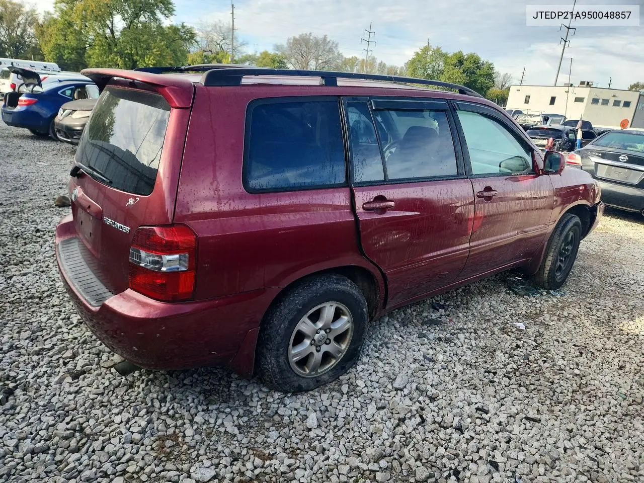 2005 TOYOTA HIGHLANDER VIN JTEDP21A950048857 — фото 3