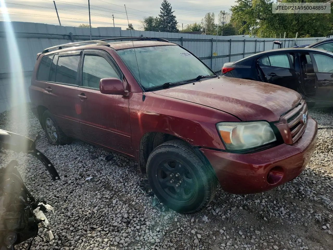2005 TOYOTA HIGHLANDER VIN JTEDP21A950048857 — фото 4
