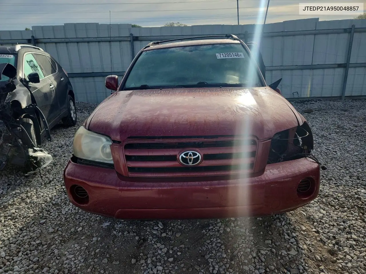 2005 TOYOTA HIGHLANDER VIN JTEDP21A950048857 — фото 5
