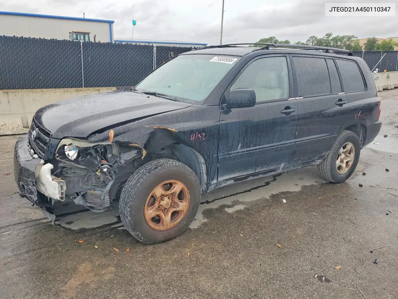 TOYOTA HIGHLANDER 2005, VIN JTEGD21A450110347