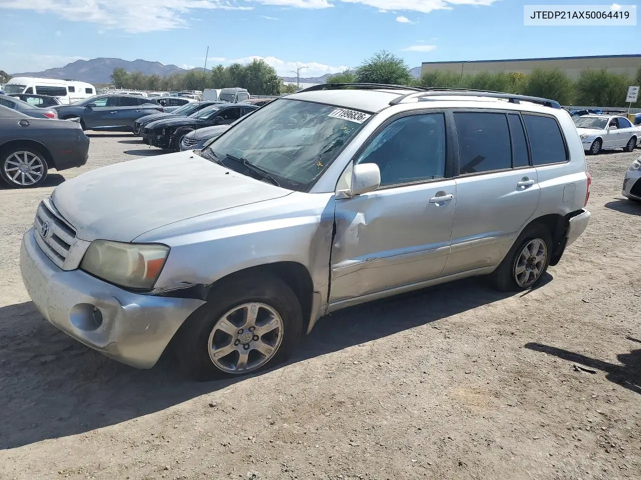 TOYOTA HIGHLANDER 2005, VIN JTEDP21AX50064419