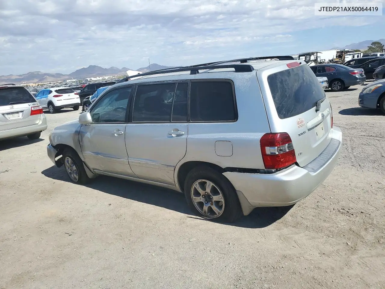 2005 TOYOTA HIGHLANDER VIN JTEDP21AX50064419 — фото 2