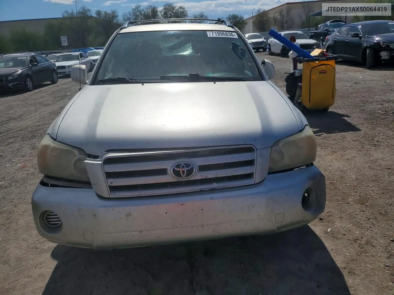 2005 TOYOTA HIGHLANDER VIN JTEDP21AX50064419 — фото 5