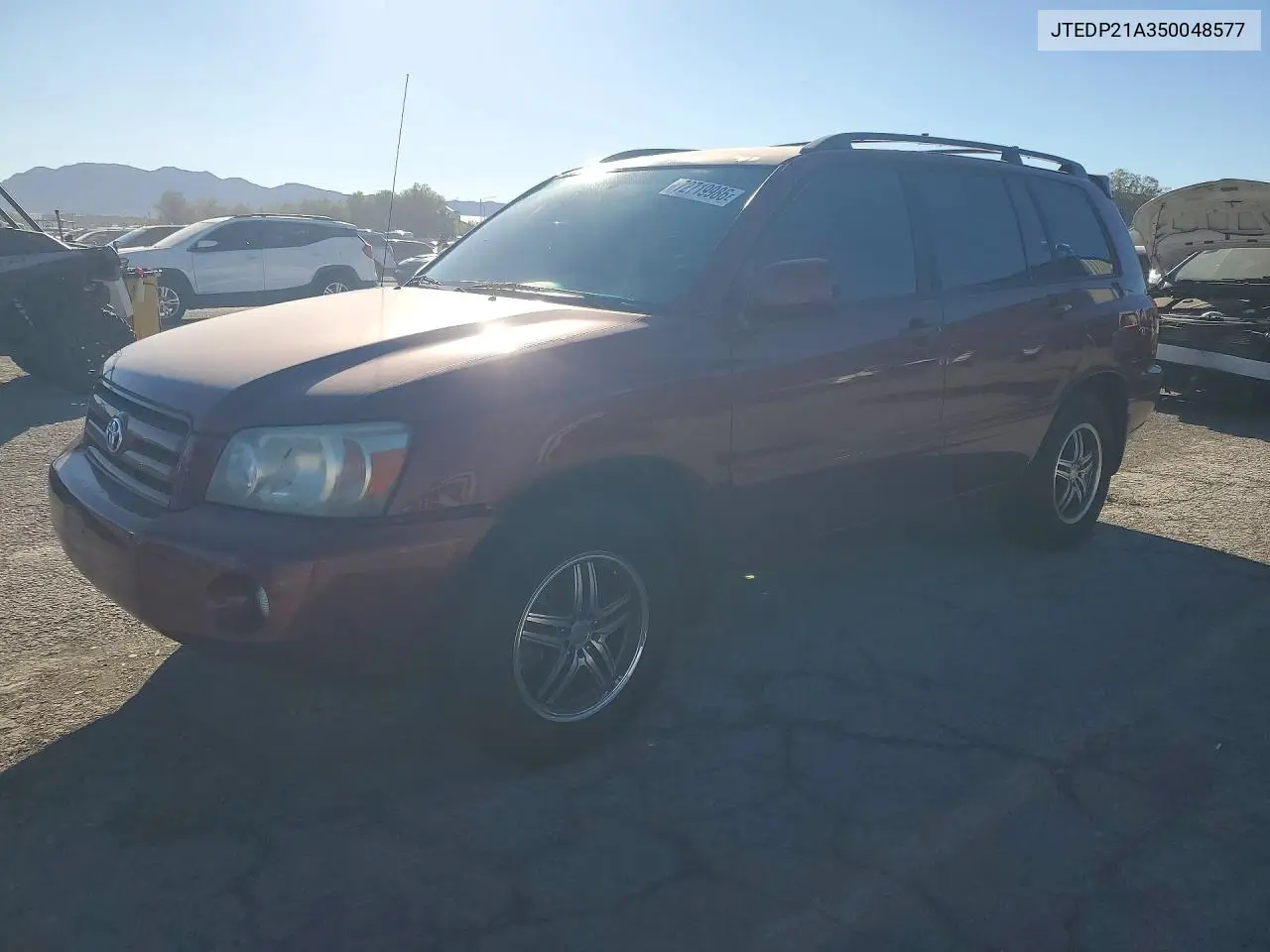 TOYOTA HIGHLANDER 2005, VIN JTEDP21A350048577