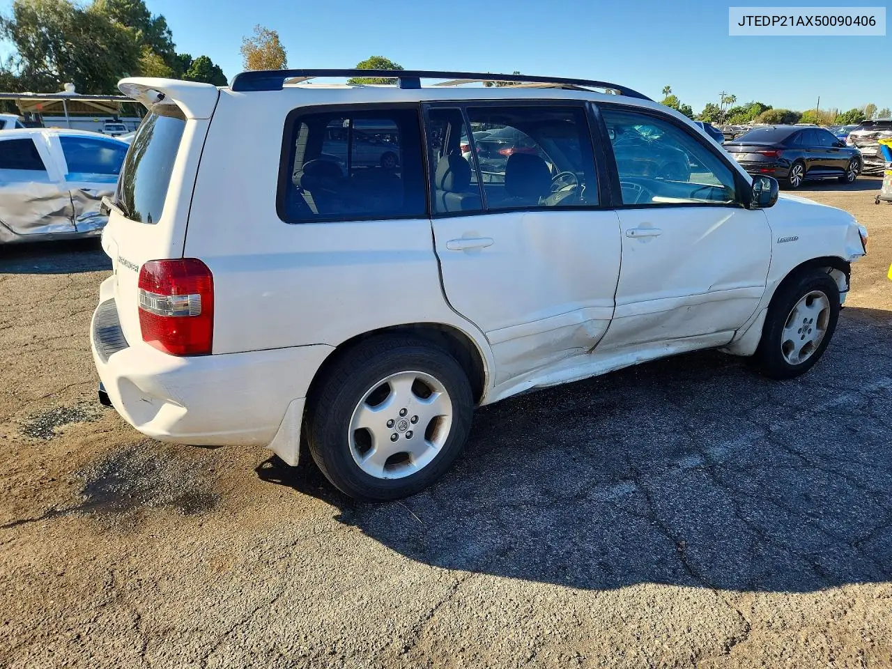 2005 TOYOTA HIGHLANDER VIN JTEDP21AX50090406 — фото 3