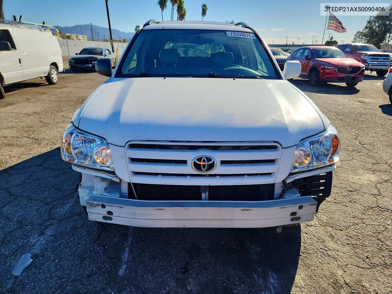 2005 TOYOTA HIGHLANDER VIN JTEDP21AX50090406 — фото 5