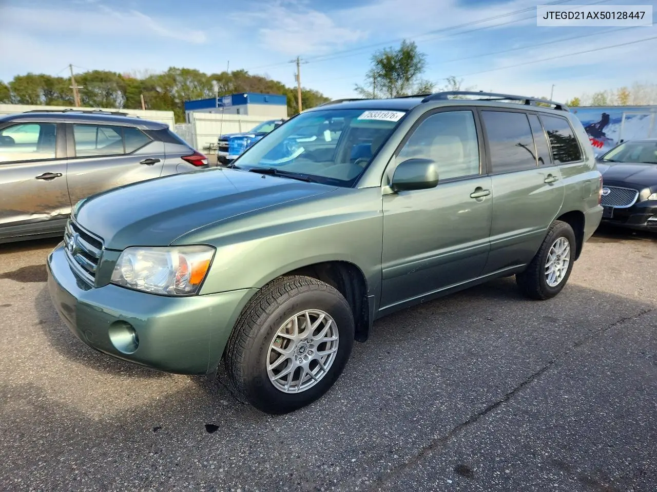 TOYOTA HIGHLANDER 2005, VIN JTEGD21AX50128447