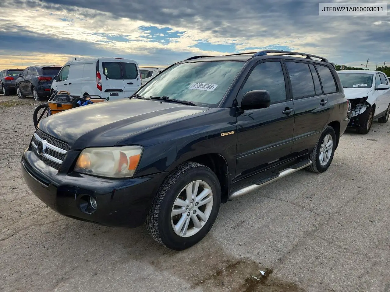 TOYOTA HIGHLANDER 2006, VIN JTEDW21A860003011