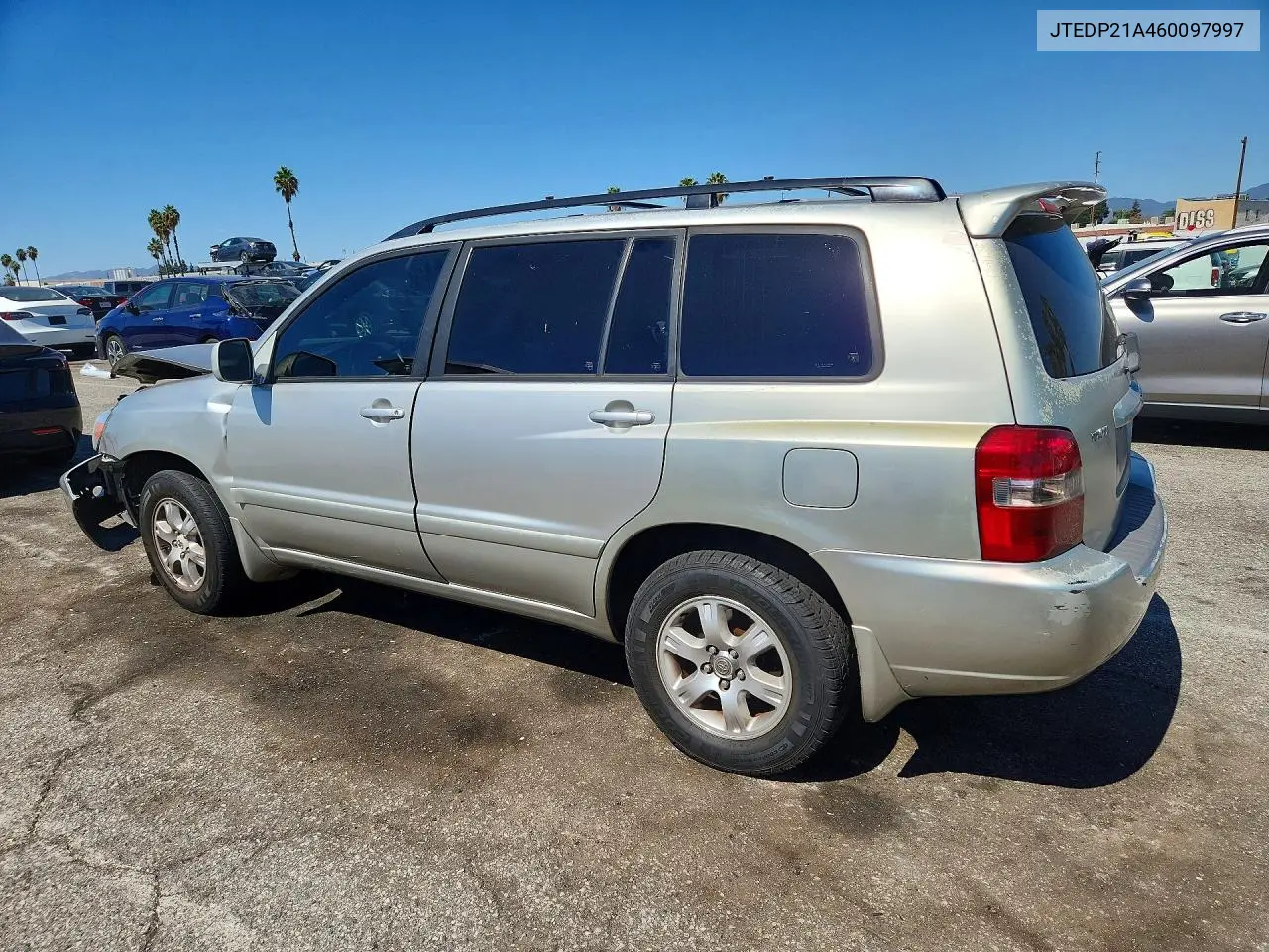 2006 TOYOTA HIGHLANDER VIN JTEDP21A460097997 — фото 2