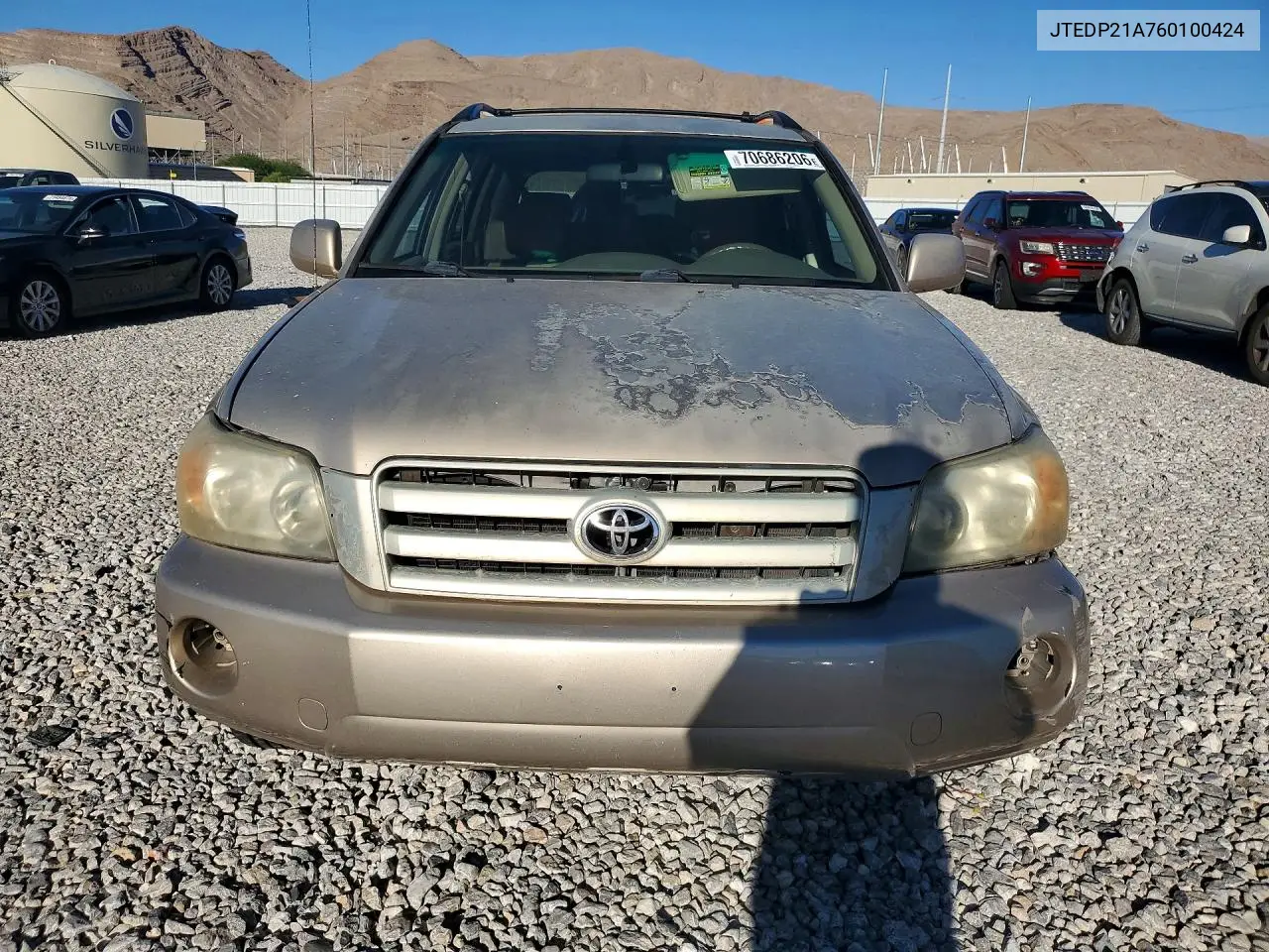 2006 TOYOTA HIGHLANDER VIN JTEDP21A760100424 — фото 5