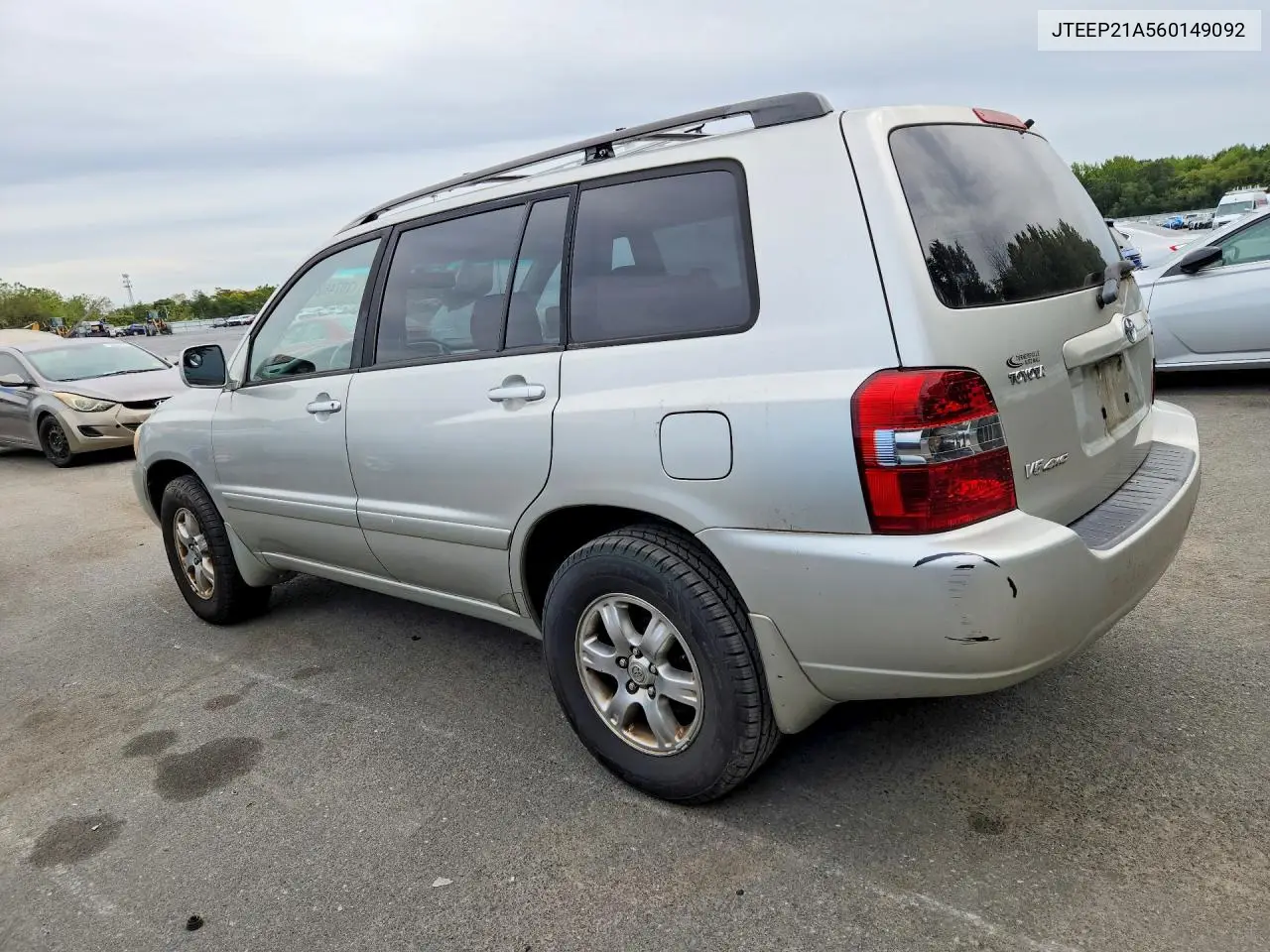 2006 TOYOTA HIGHLANDER VIN JTEEP21A560149092 — фото 2