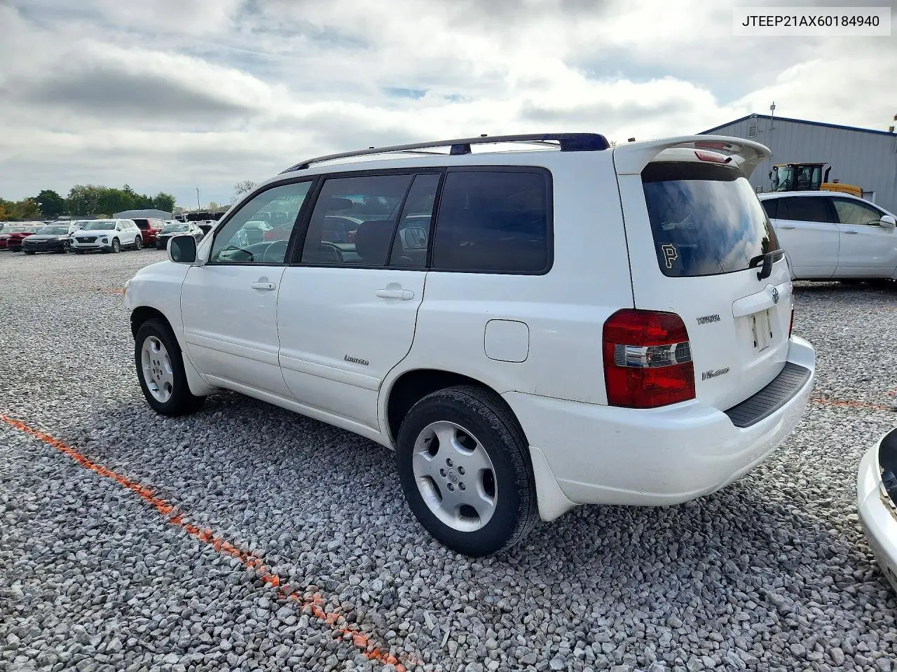 2006 TOYOTA HIGHLANDER VIN JTEEP21AX60184940 — фото 2