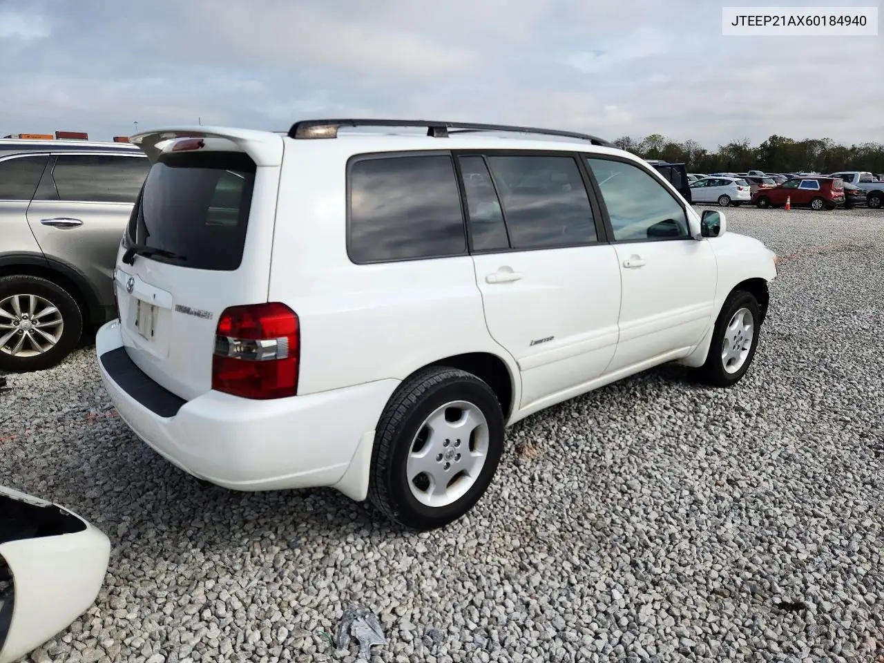 2006 TOYOTA HIGHLANDER VIN JTEEP21AX60184940 — фото 3