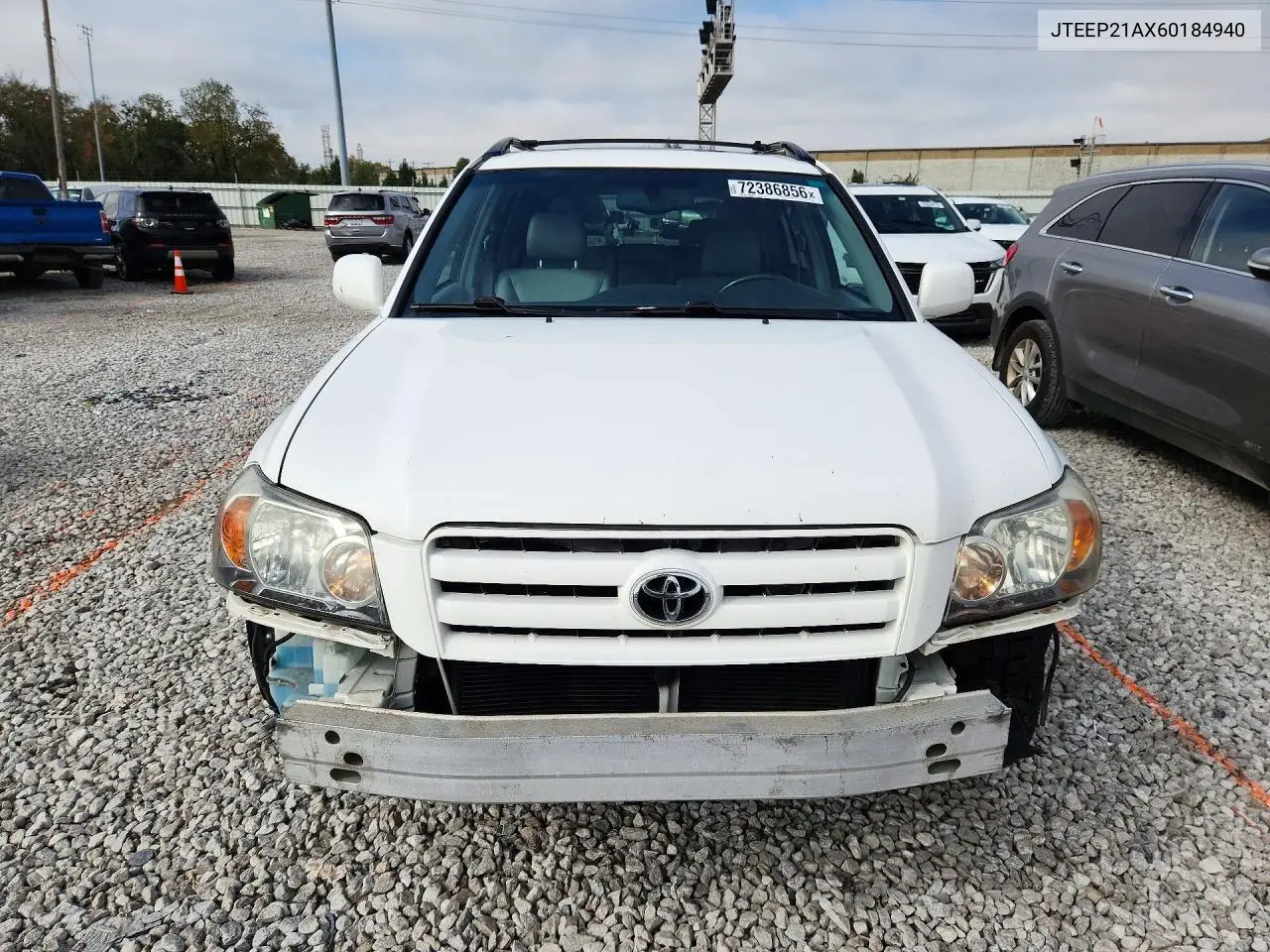 2006 TOYOTA HIGHLANDER VIN JTEEP21AX60184940 — фото 5